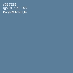 #5B7E9B - Kashmir Blue Color Image